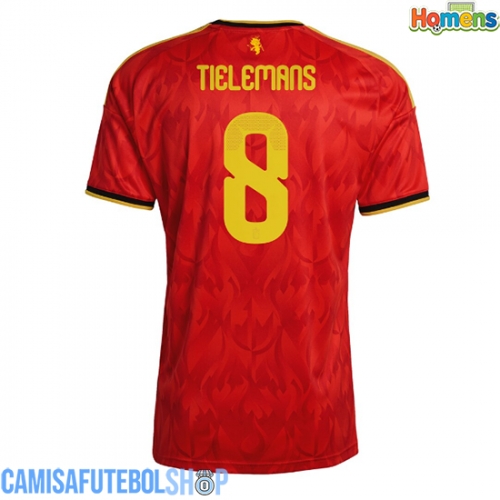Camisa de time de futebol Bélgica Youri Tielemans #8 Replicas 1º Equipamento Mundo 2026 Manga Curta